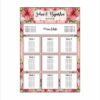 White Pink Floral – A1 Table Plan-0