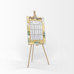 Gold Turquoise Marble – A1 Table Plan-8258