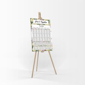 Yellow Green Messy Deco – A1 Table Plan-0
