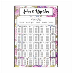 Purple Border – A1 Table Plan-0