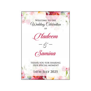 Watercolour Floral – A1 Mounted Welcome Poster-0