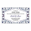 Blue & Red Personalised Zam Zam Bottle Stickers 111-0