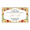 Vintage Floral Personalised Zam Zam Bottle Stickers 114-0