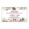 Pink & Green Personalised Zam Zam Bottle Stickers 109-0
