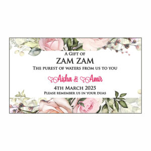 Pink & Green Personalised Zam Zam Bottle Stickers 109-0