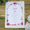 White Arch Floral A5 Invitation ABC 1206-0