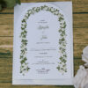 White Arch Floral A5 Invitation ABC 1207-0